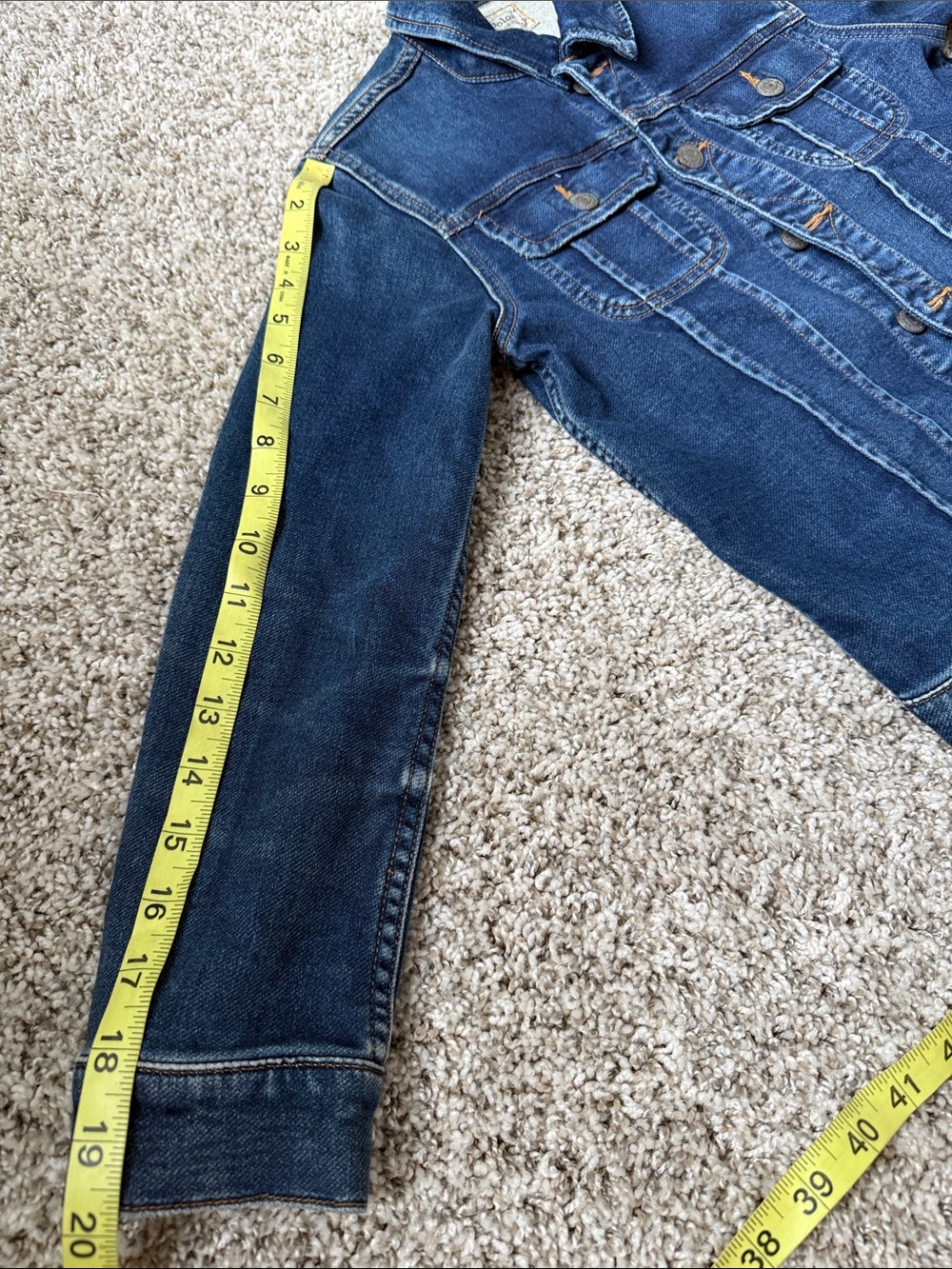 Ralph Lauren Dark Blue Denim Trucker Jacket Medium for Kids? - Picture 6 of 9